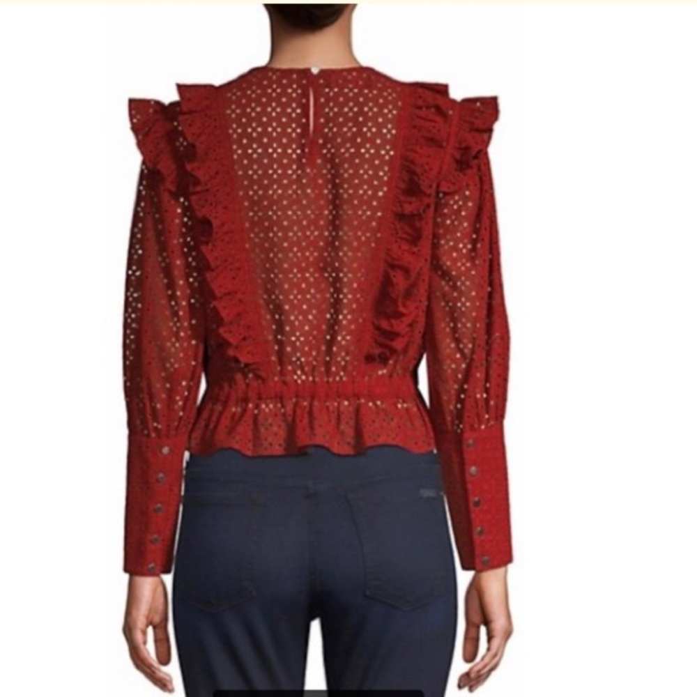 NWT Robert Rodriguez Eyelet Top - Picture 3 of 9